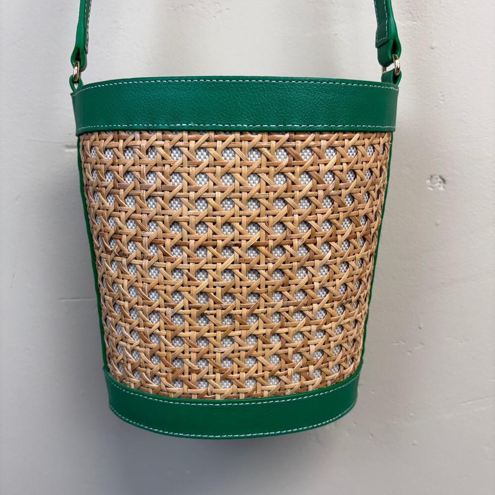 NWOT Talbots Rattan Basket Crossbody Bag - Picture 5 of 8